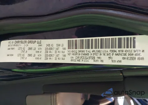 2014 Jeep Cherokee Latitude from USA, damaged, VIN 1C4PJMCS1EW197328